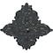 Ekena Millwork Melchor Diamond Ceiling Medallion (Fits Canopies up to 4"), 67 1/4"W x 43 3/8"H x 4"ID x 2"P, Pewter CM70X43MLPES - alternate 2